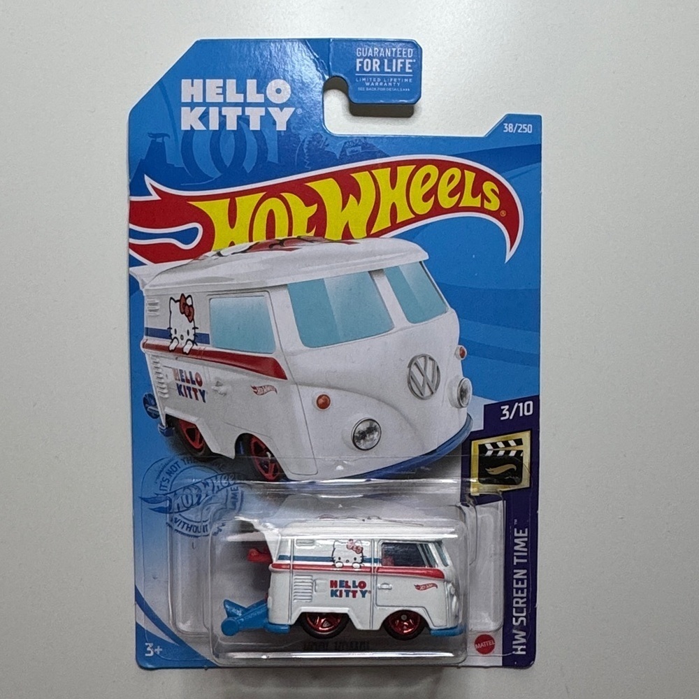 Hot Wheels Hello Kitty Toy Van - White and Red